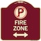 Signmission Fire Zone Heavy-Gauge Aluminum Architectural Sign, 18" x 18", BU-1818-23975 A-DES-BU-1818-23975 - alternate 1
